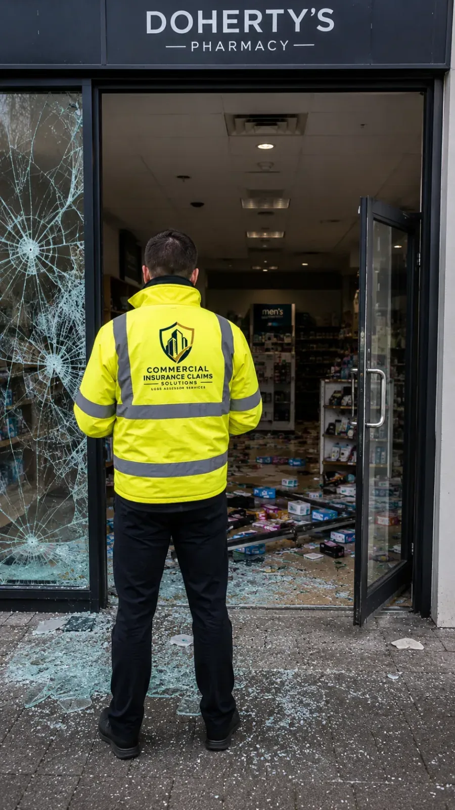 Chartered loss assessor managing a commercial hospitality insurance claim in Dublin