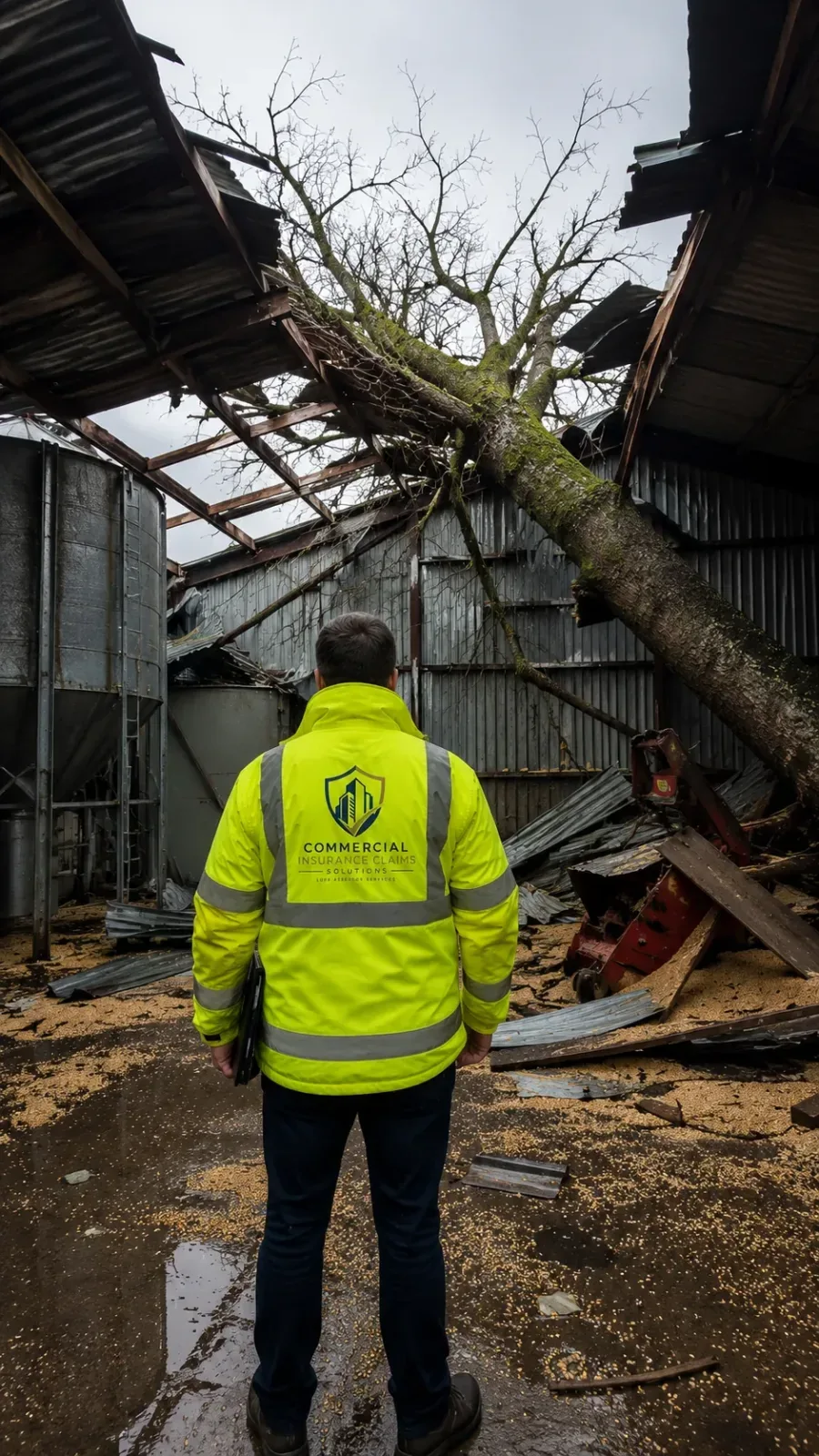 Commercial premises requiring structural reinstatement after subsidence
